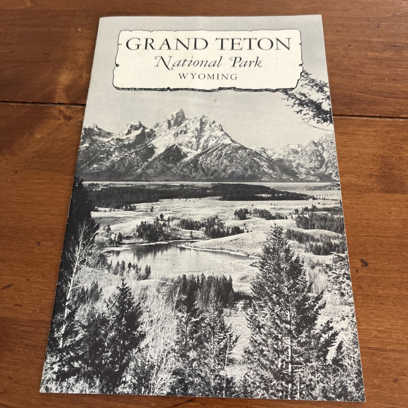 Vintage 1951 Grand Teton National Park Brochure Pamphlet Map Guide Info booklet