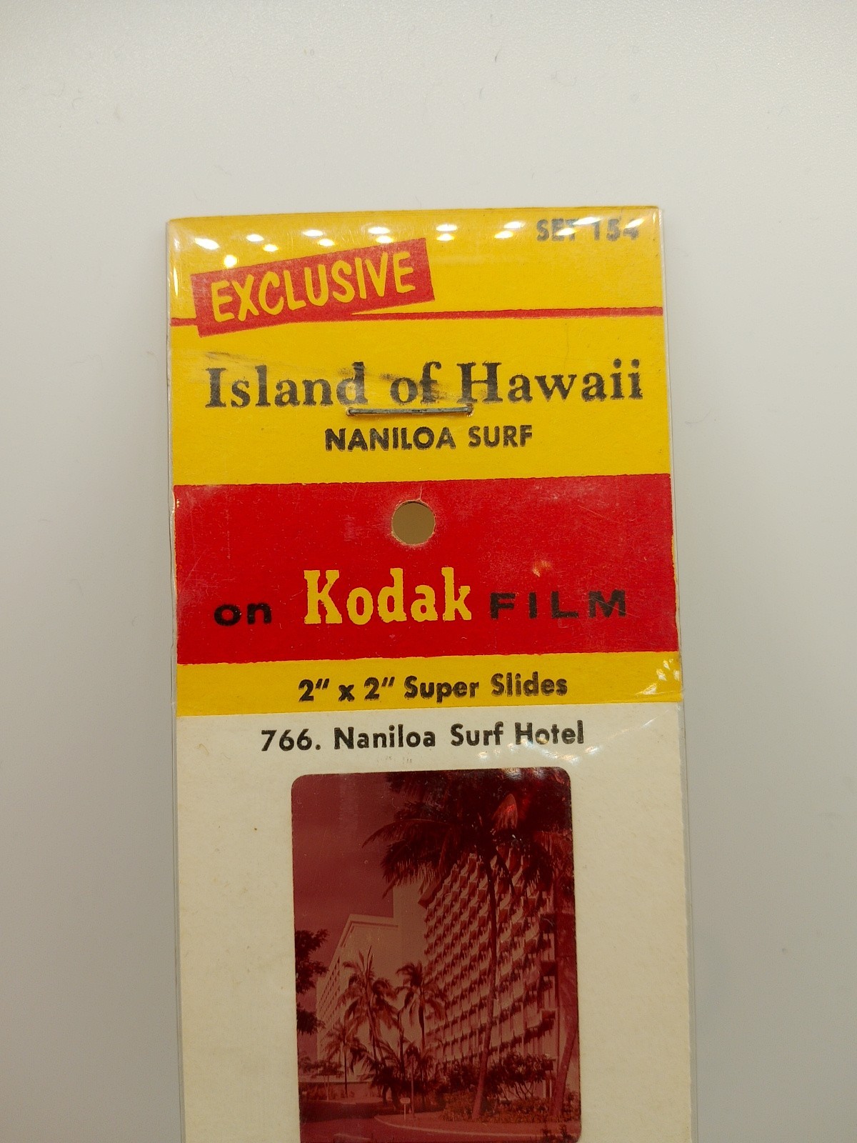 Vintage Kodak Film 5 Color Slides 2″x2″ – Island Of Hawai Naniloa Surf