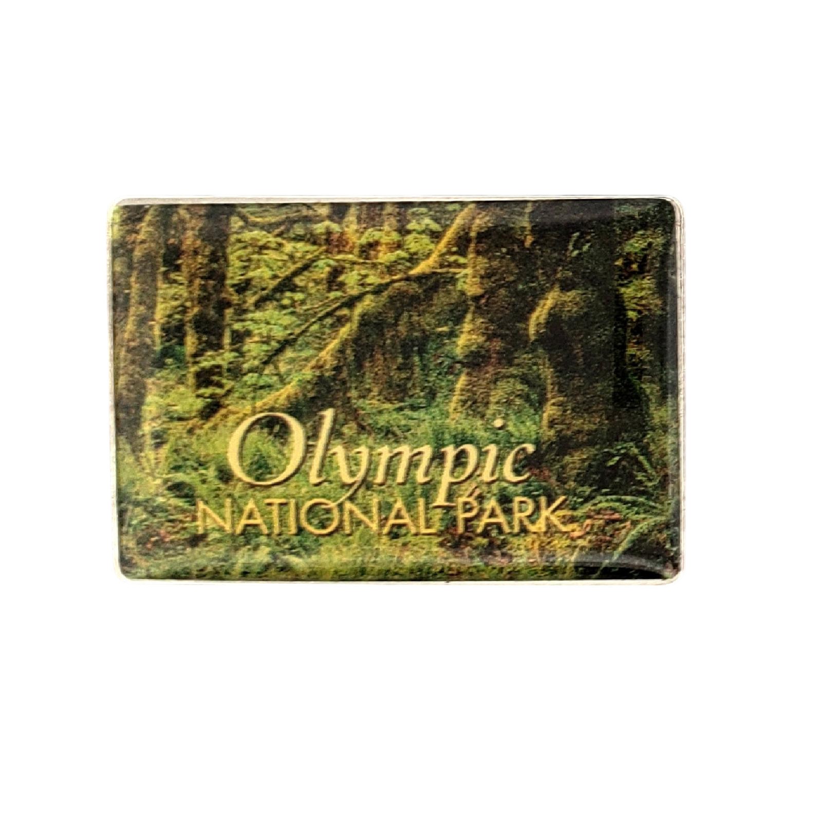 Olympic National Park Washington Rainforest Scenic Souvenir Lapel Pin Badge