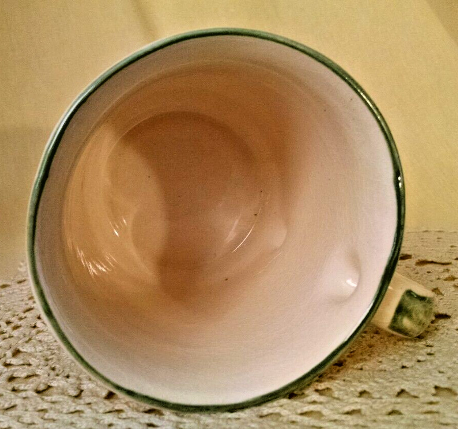 CUMBERLAND MOUNTAIN MUG TENNESSEE STATE PARK WHITE GREEN TREE VINTAGE COFFEE CUP