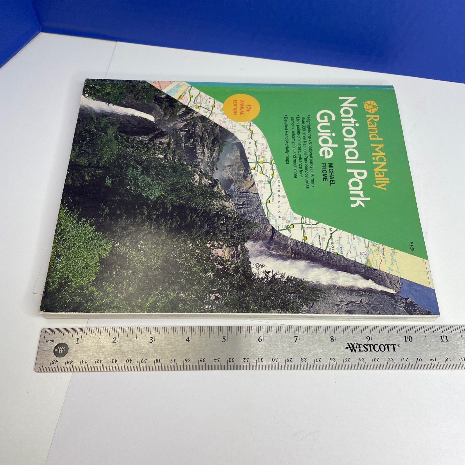 1983 National Park Guide Rand McNally 17th Edition Map Book Michael Frome PB