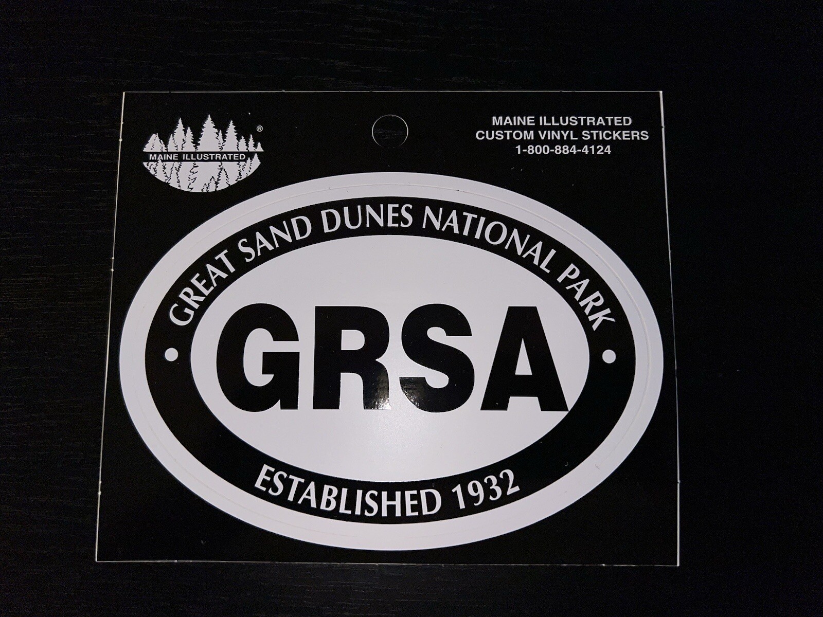Great Sand Dunes National Park Sticker. Oval. 5×3.5 Inch.