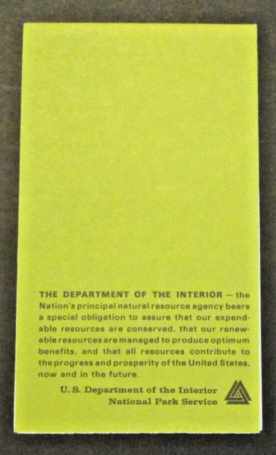 VTG 1967 Yellowstone National Park Wyoming Montana Idaho Travel Brochure 11×16