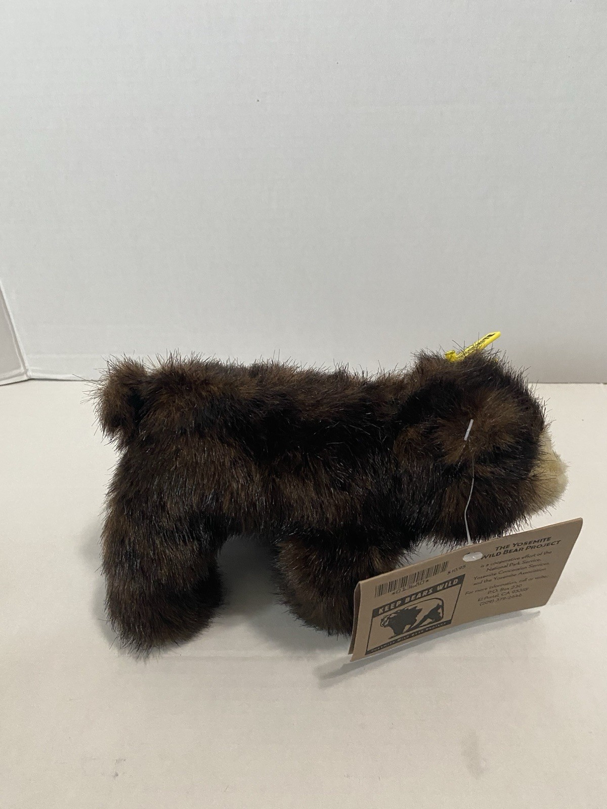 Vintage The Yosemite Wild Bear Project Plush Black Bear Ear Tag #130