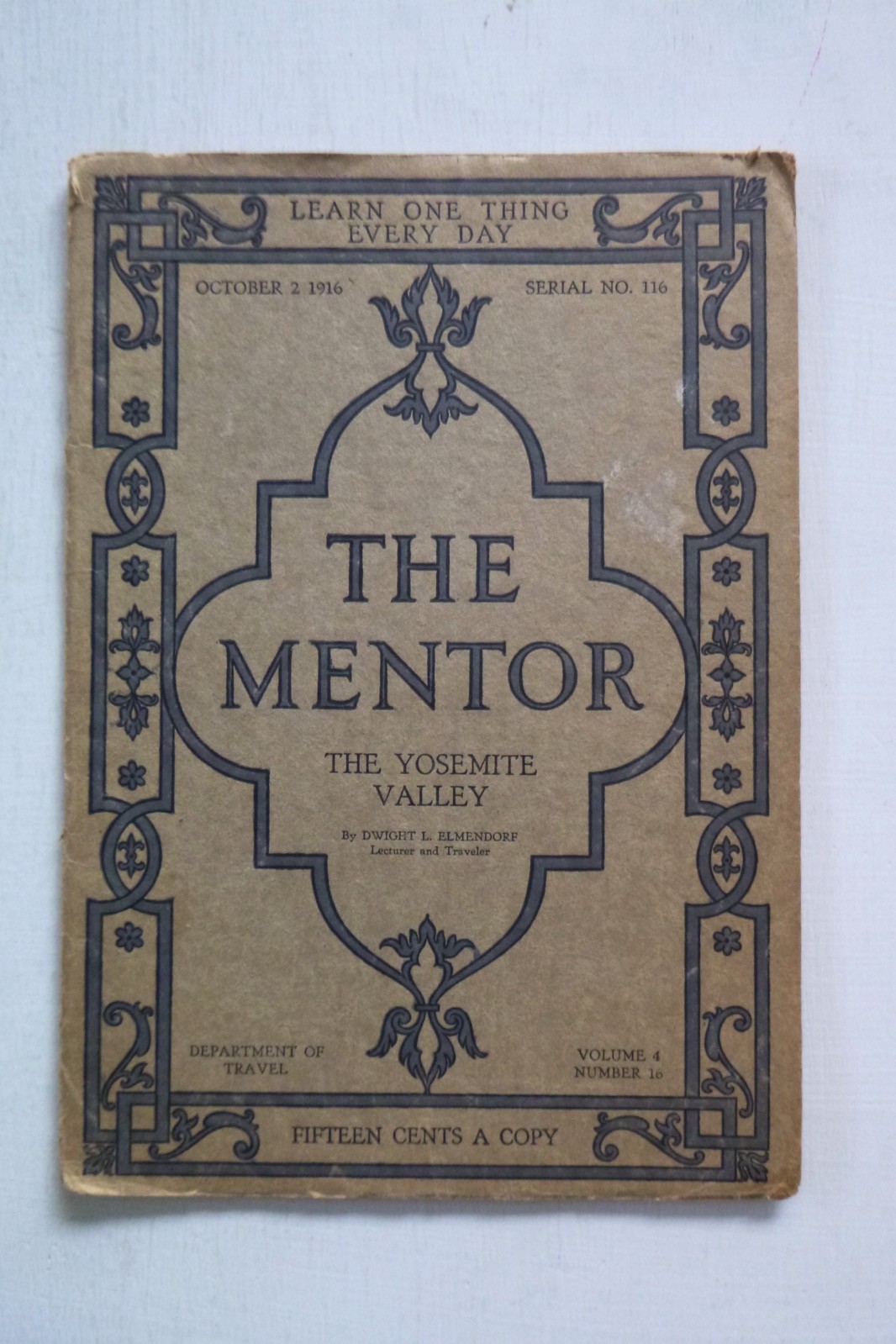 The Yosemite Valley, The Mentor Vol 4 #16 (Booklet, 1916)