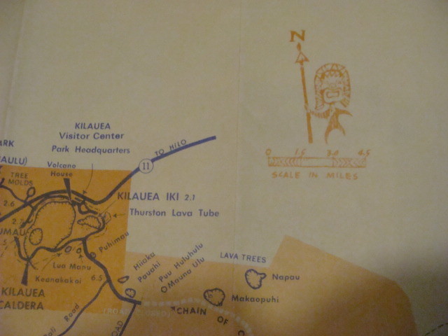 original brochure — HAWAII VOLCANOES national park, Hawaii 1974