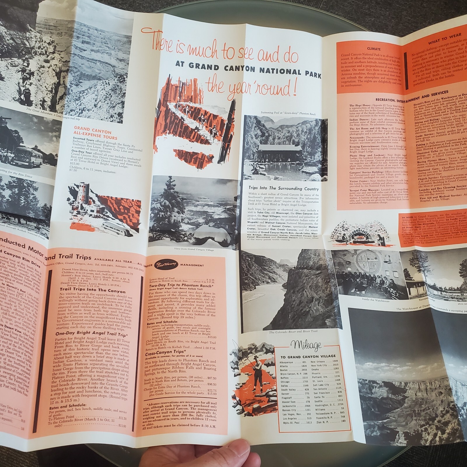 Grand Canyon National Park Arizona 1960s Lot Department of Interior Brochure