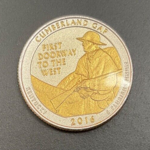 Kentucky Cumberland Gap National Historical Park 2016 Gold & Silver Quarter
