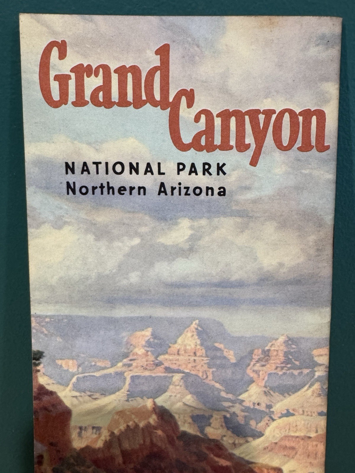 Santa Fe Railway Grand Canyon National Park, Arizona 1950s Travel Brochure
