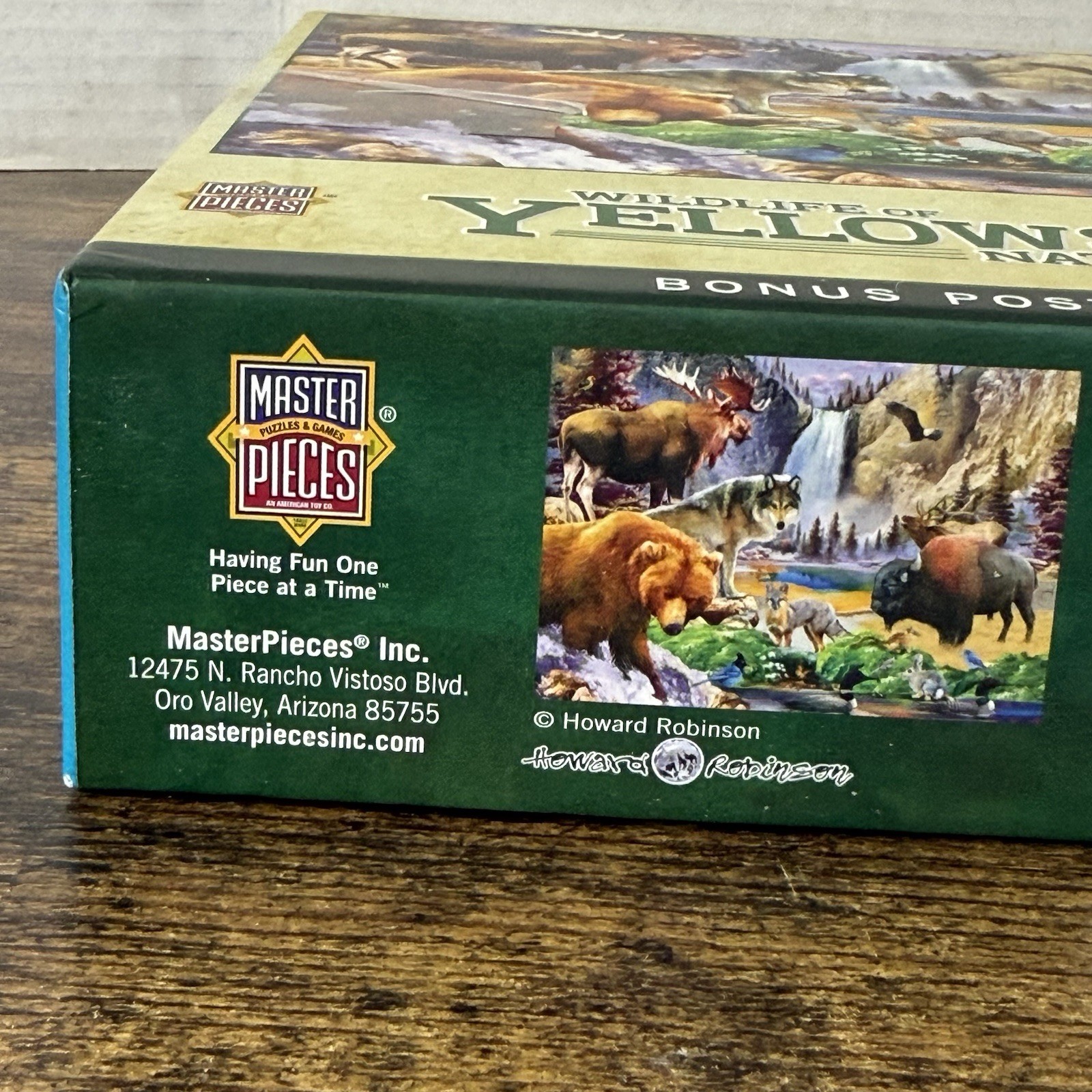Rare WILDLIFE oF YELLOWSTONE NATIONAL PARK BONUS POSTER INCLUDED 1000pc #60889