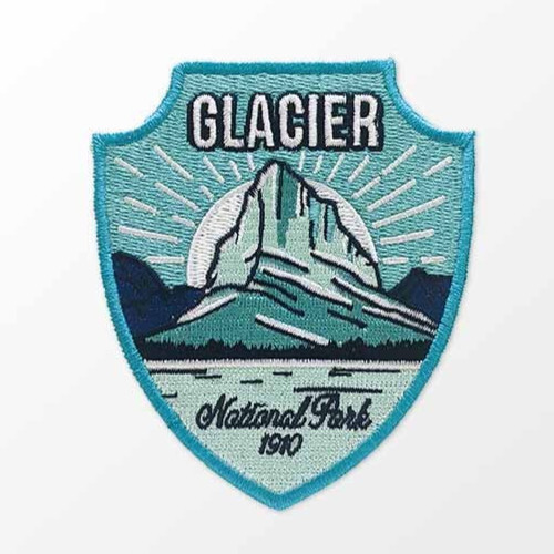 Glacier National Park Patch Iron-On Applique Souvenir Gift