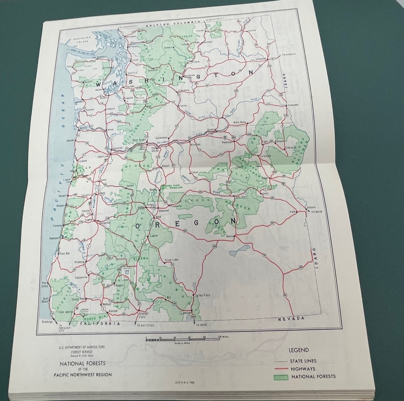 1968 National Forest Campground Directory Oregon & Washington Vintage