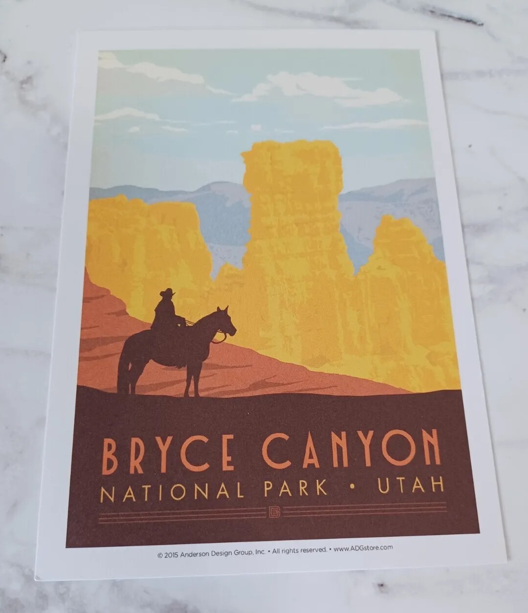 Bryce Canyon National Parks 100th Anniversary Illustrated Print Post Card