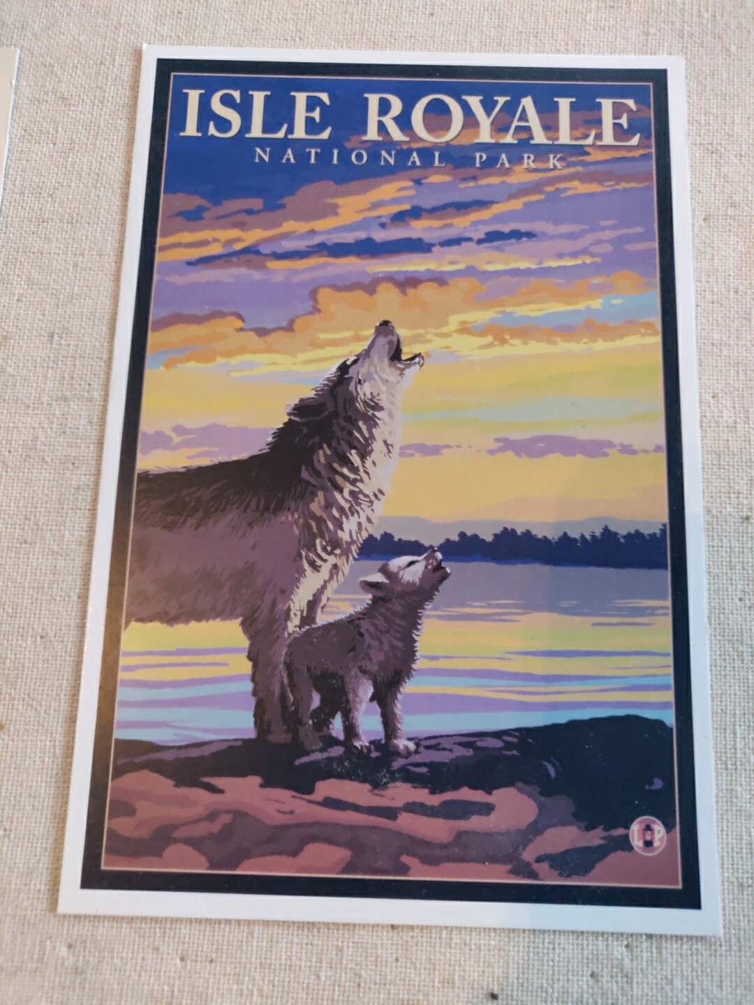 VTG Isle Royale National Parks 100th Anniversary Illustrated Print Post Cards