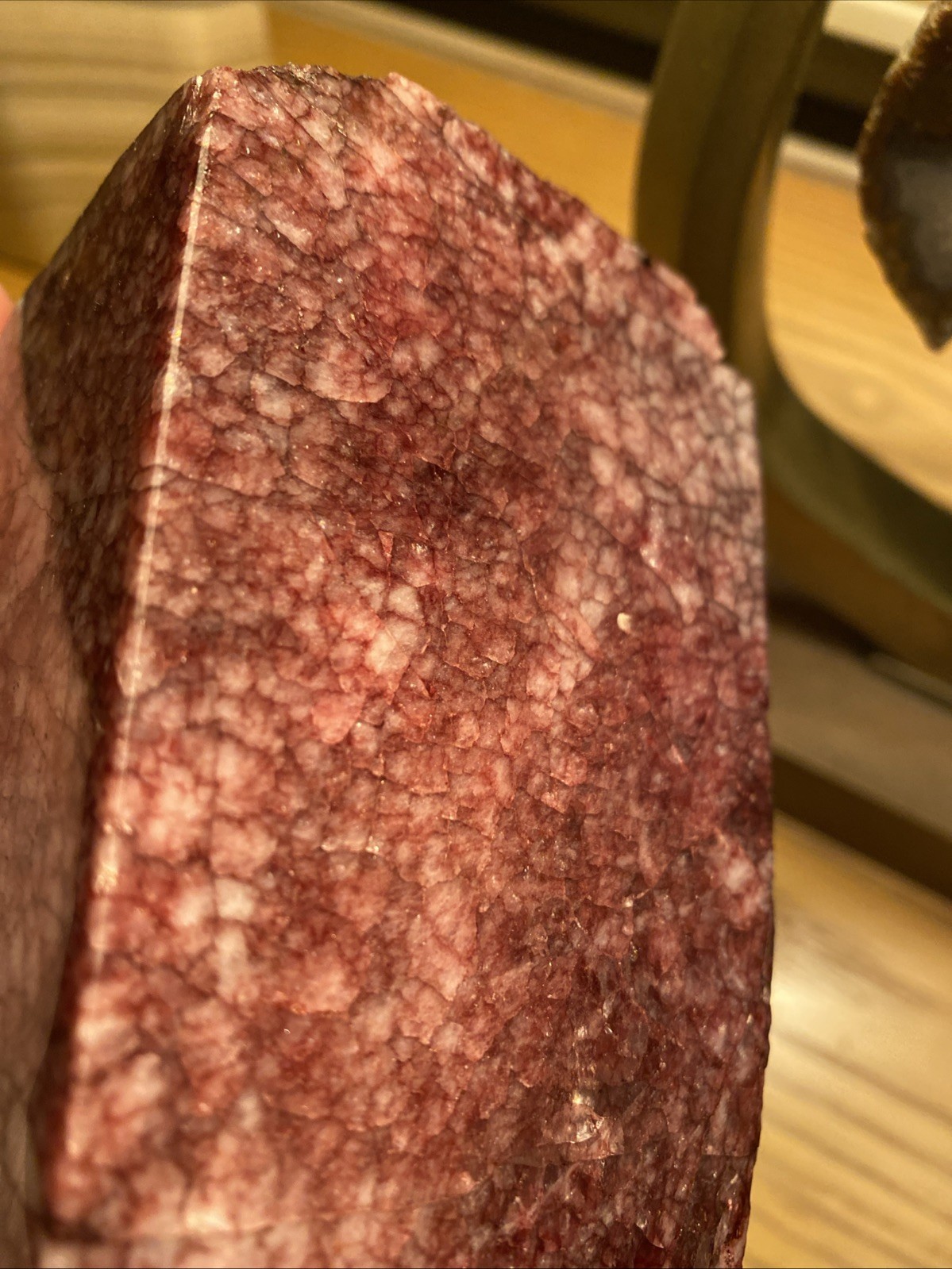 Vintage Yellowstone National Park Stone Rock Souvenir Pencil Holder ? Rough Ruby