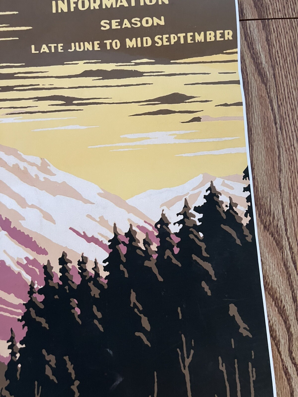 Lassen Volcanic National Park Travel Poster 24×34 U.S. Dept Of Interior 2012