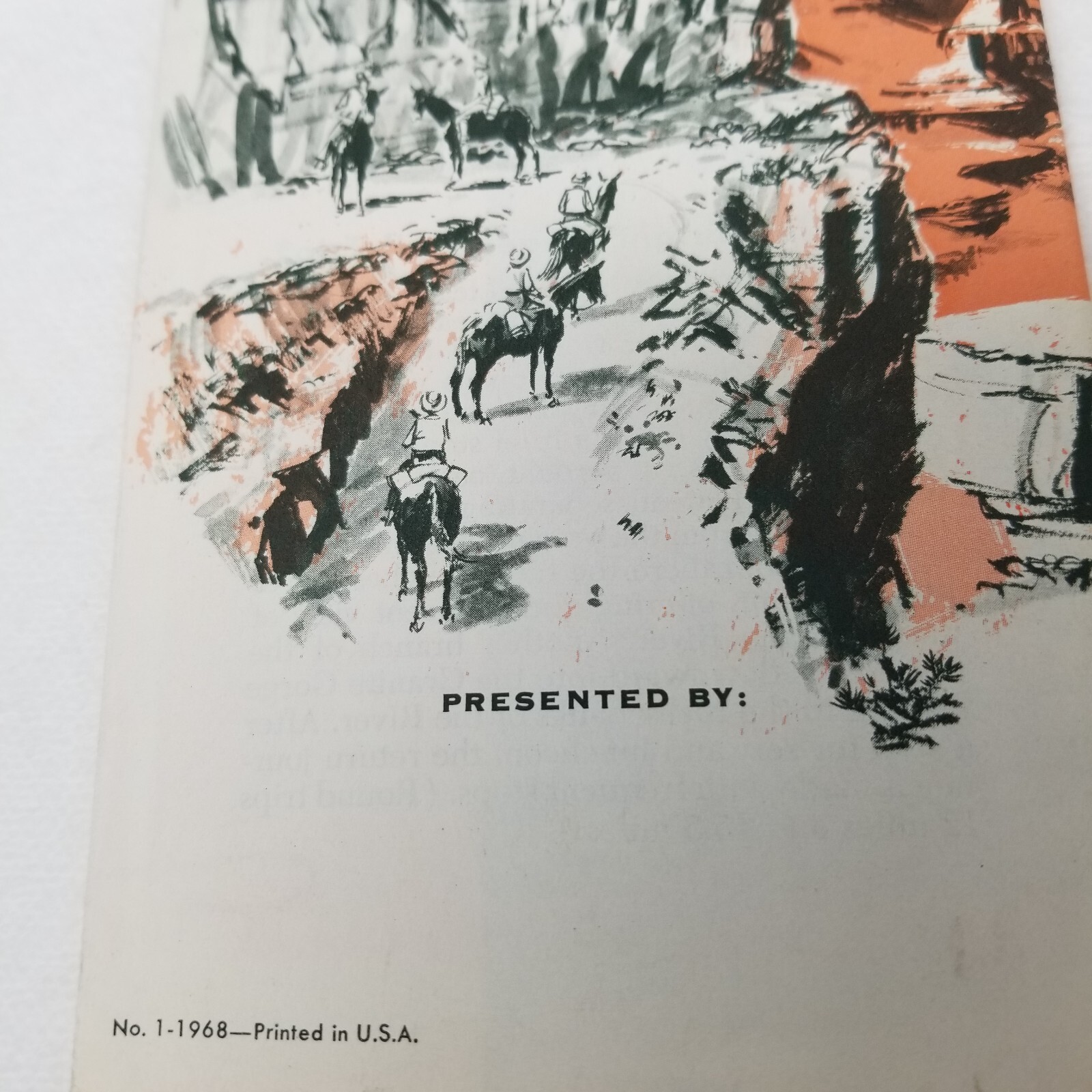 Grand Canyon National Park South Rim Brochure Fred Harvey 1968 Hotels Cabins