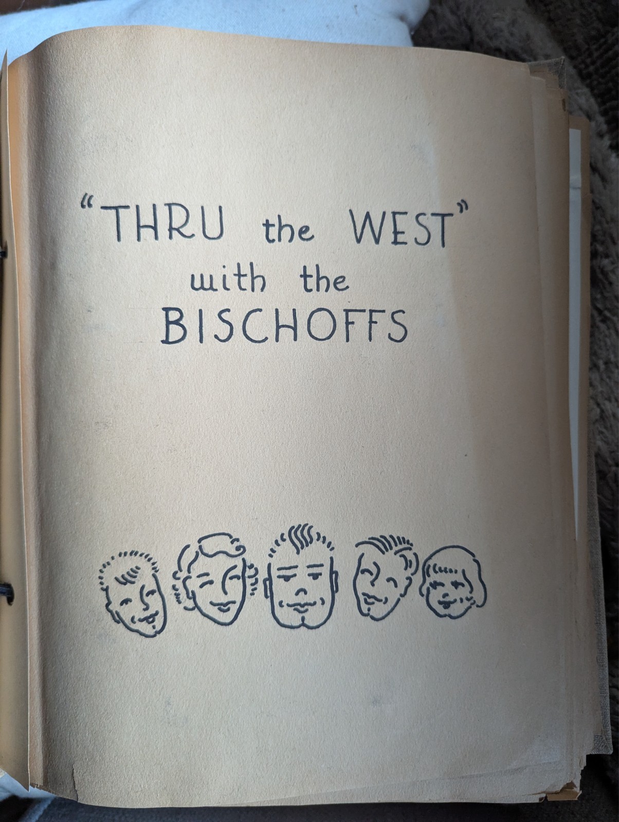1953 Travel Log “Thru The West With The Bischoffs” Journal, Photos, Postcards