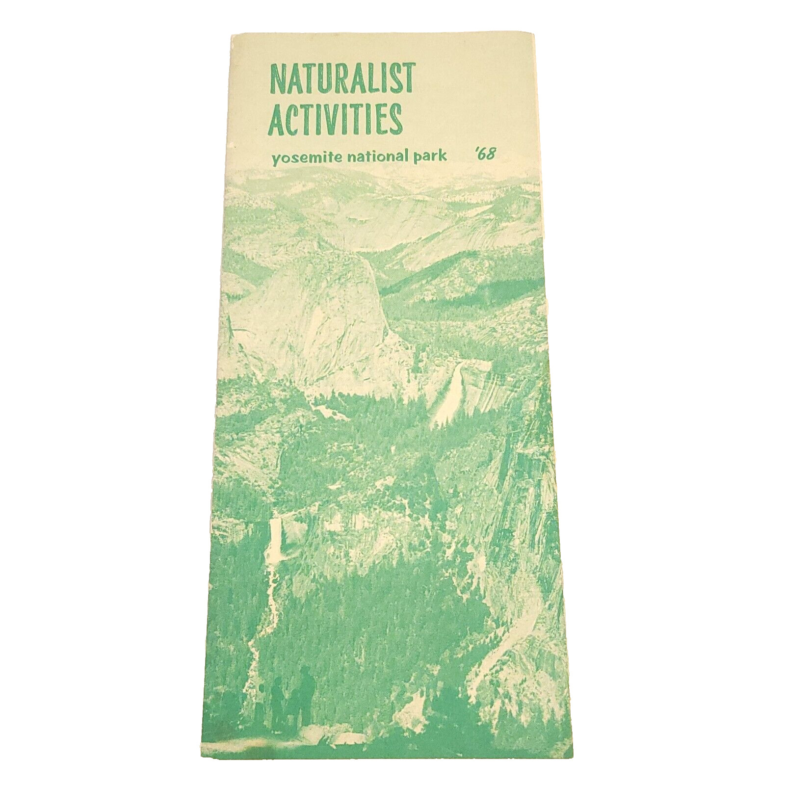 1968 Yosemite National Park Naturalist Activities Brochure Guide Info