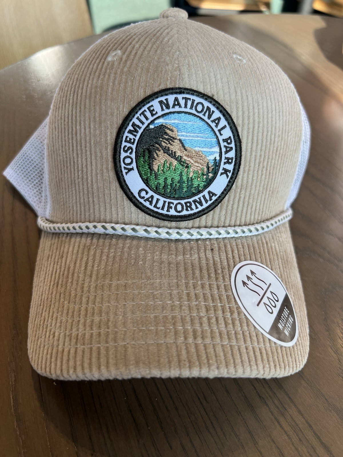 Yosemite National Park California Beige Mesh Trucker Hat National Parks