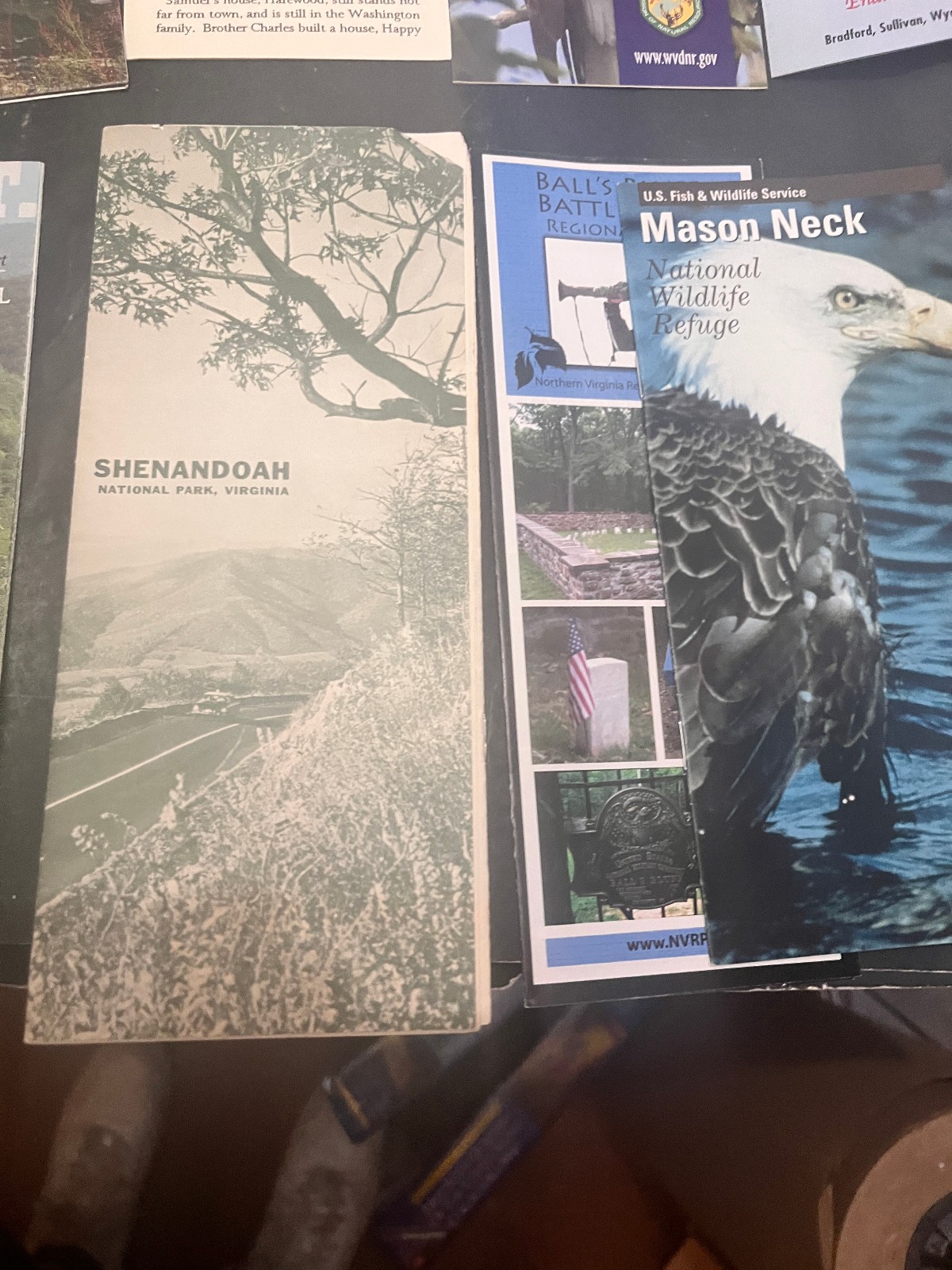 National Park Service Brochures Lot 9 NPS West Virginia & others