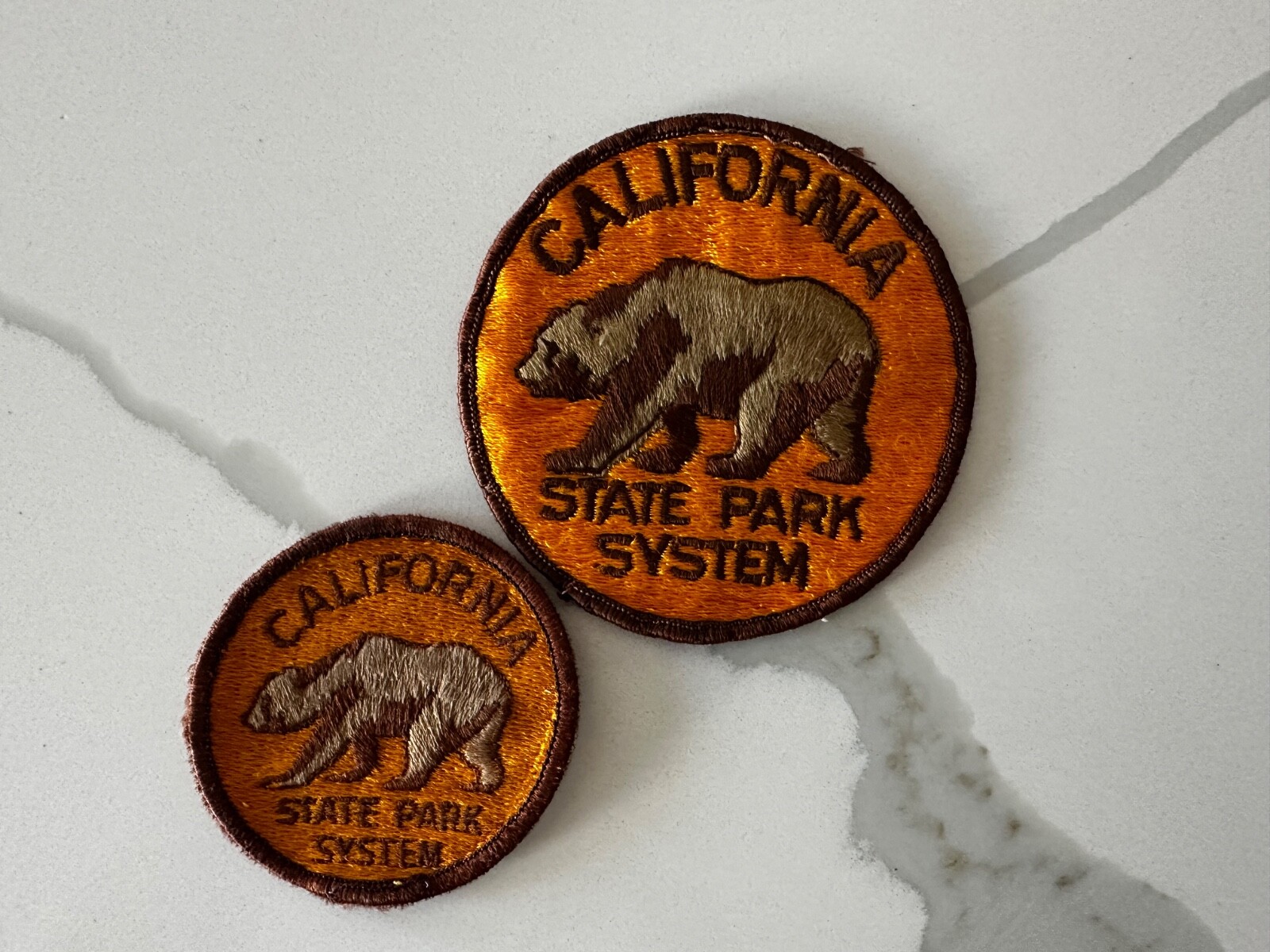 California State Park System Set of 2 Different Sizes Patches Sew On