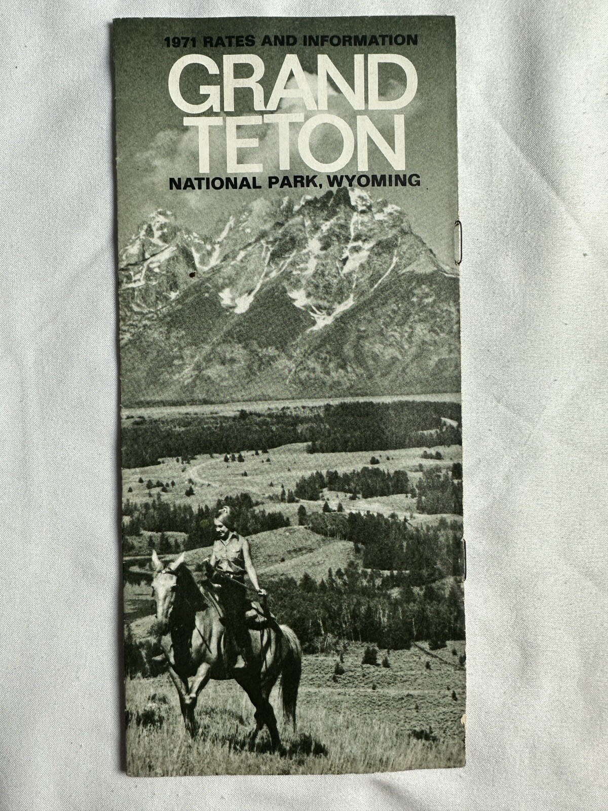 Rare 1971 Travel Brochure Of Grand Teton National Park Wyoming Ephemera 14 Pages