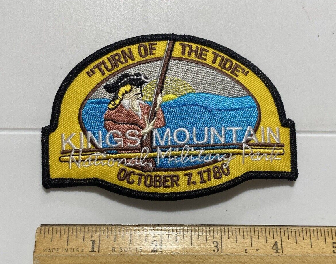 Kings Mountain National Military Park Turn of the Tide 1780 Souvenir Patch Badge
