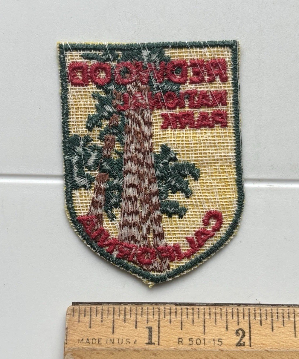 Vintage California Redwoods Redwood National State Park Voyager Sew-on Patch