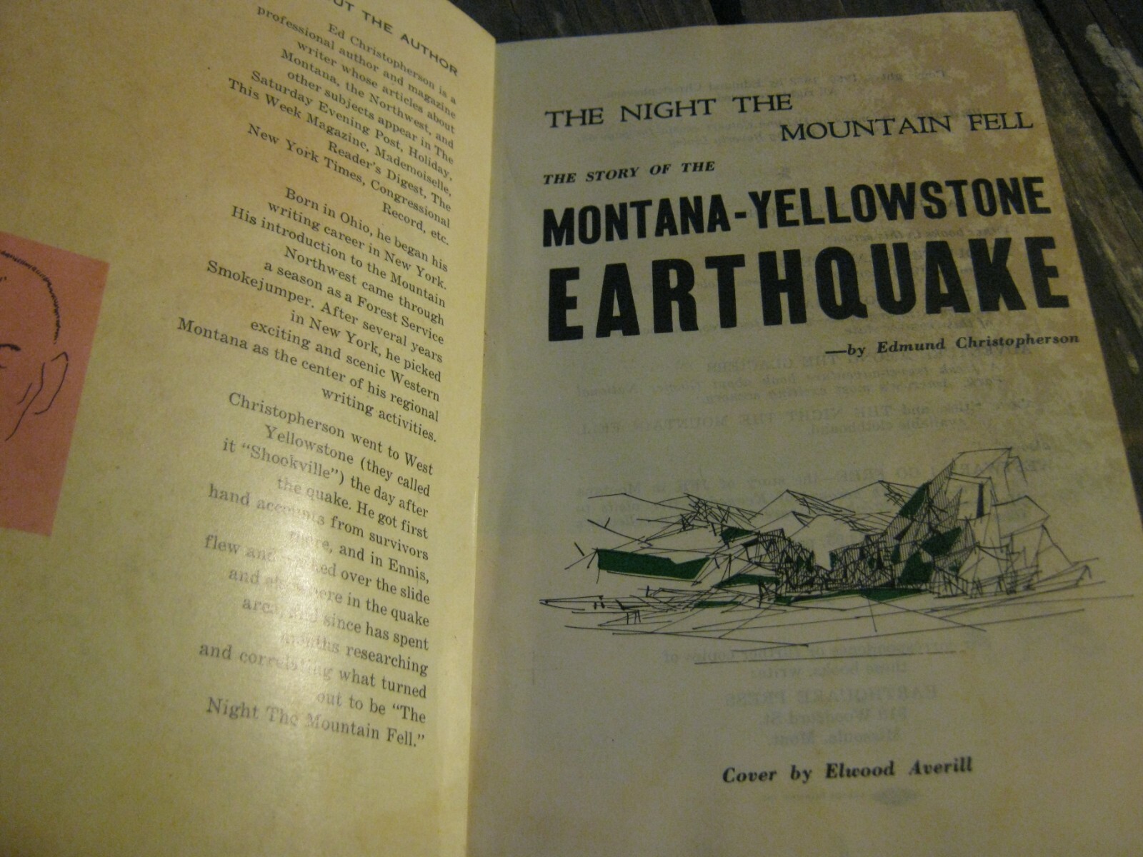 1962 Montana Yellowstone Earthquake book Night The Mountain Fell Christopherson