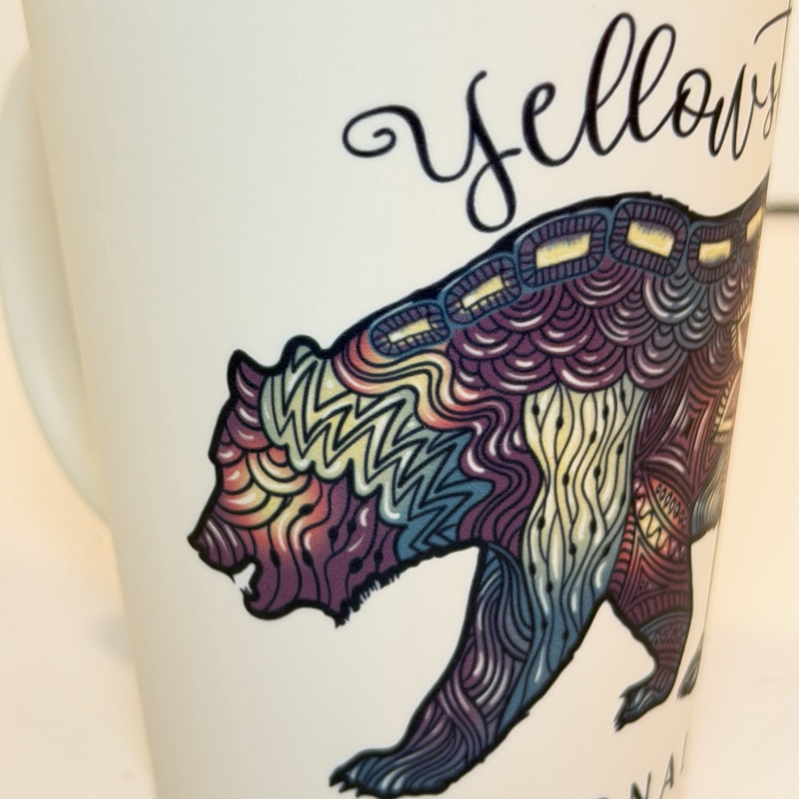 Yellowstone National Park Bubbling Bear Latte Mug 12 Oz Souvenir Memory Travel