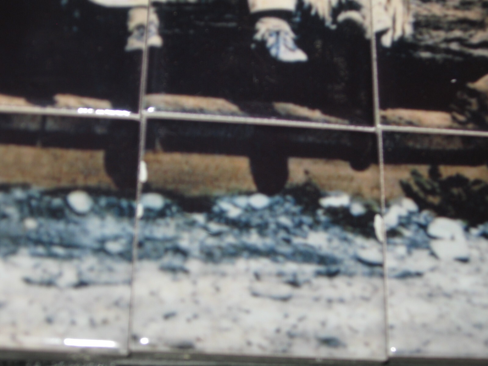 Glacier National Park- Mosaic Vintage Picture Tiles- Native American Indians