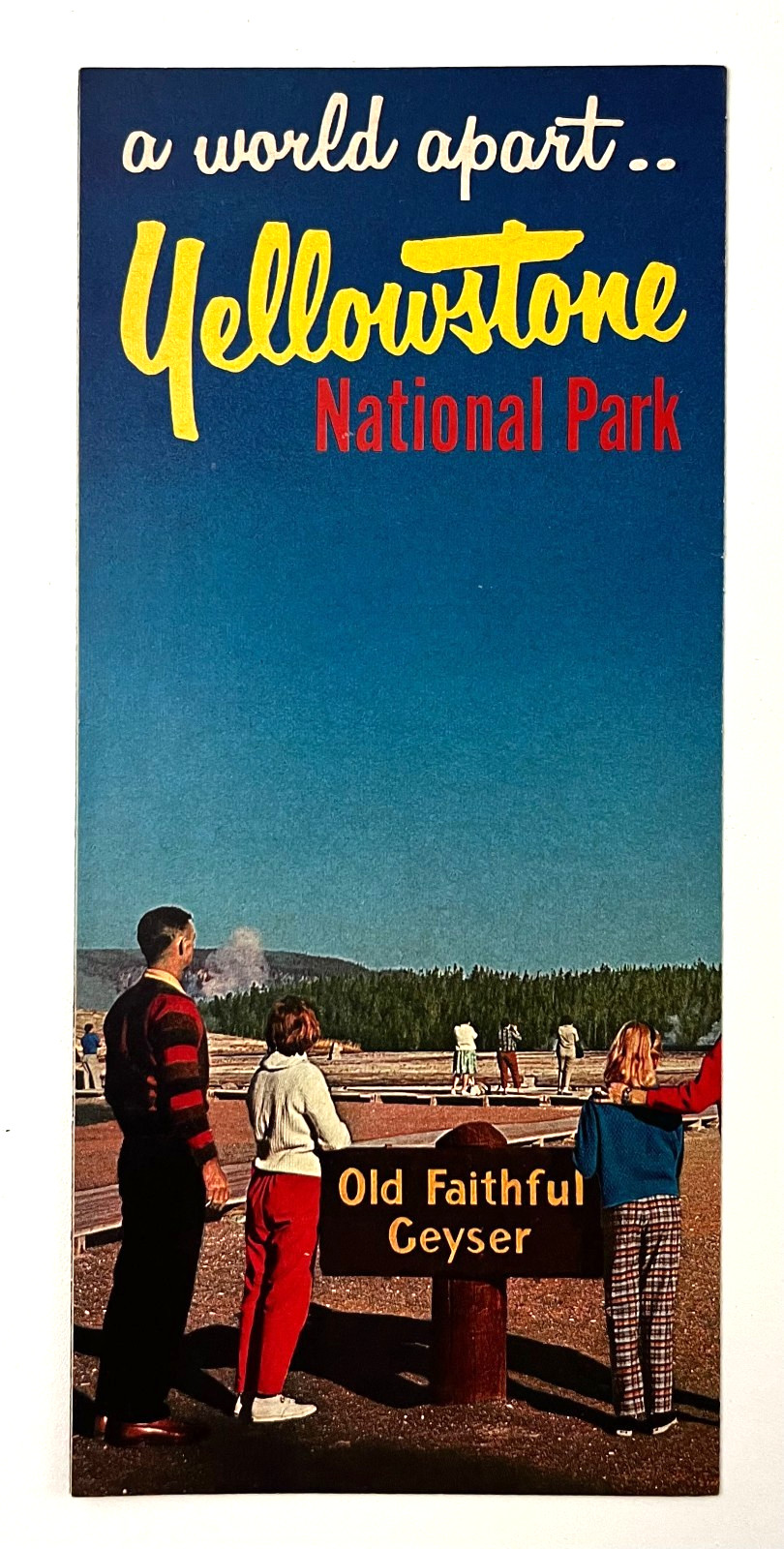 1960s Yellowstone National Park Wyoming A World Apart WY Vintage Travel Brochure