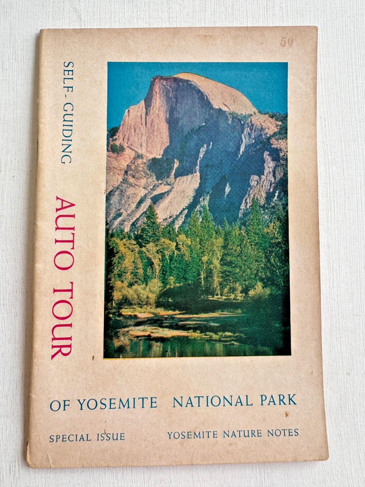 1956 Self Guided Auto Tour Book of Yosemite National Park