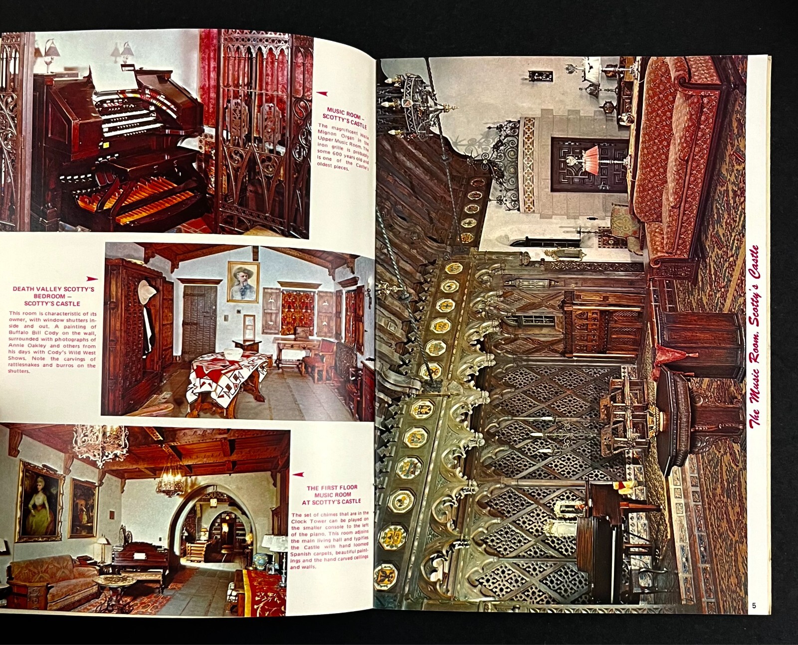 1975 Death Valley National Park Scotty’s Castle CA Photos Vintage Travel Booklet