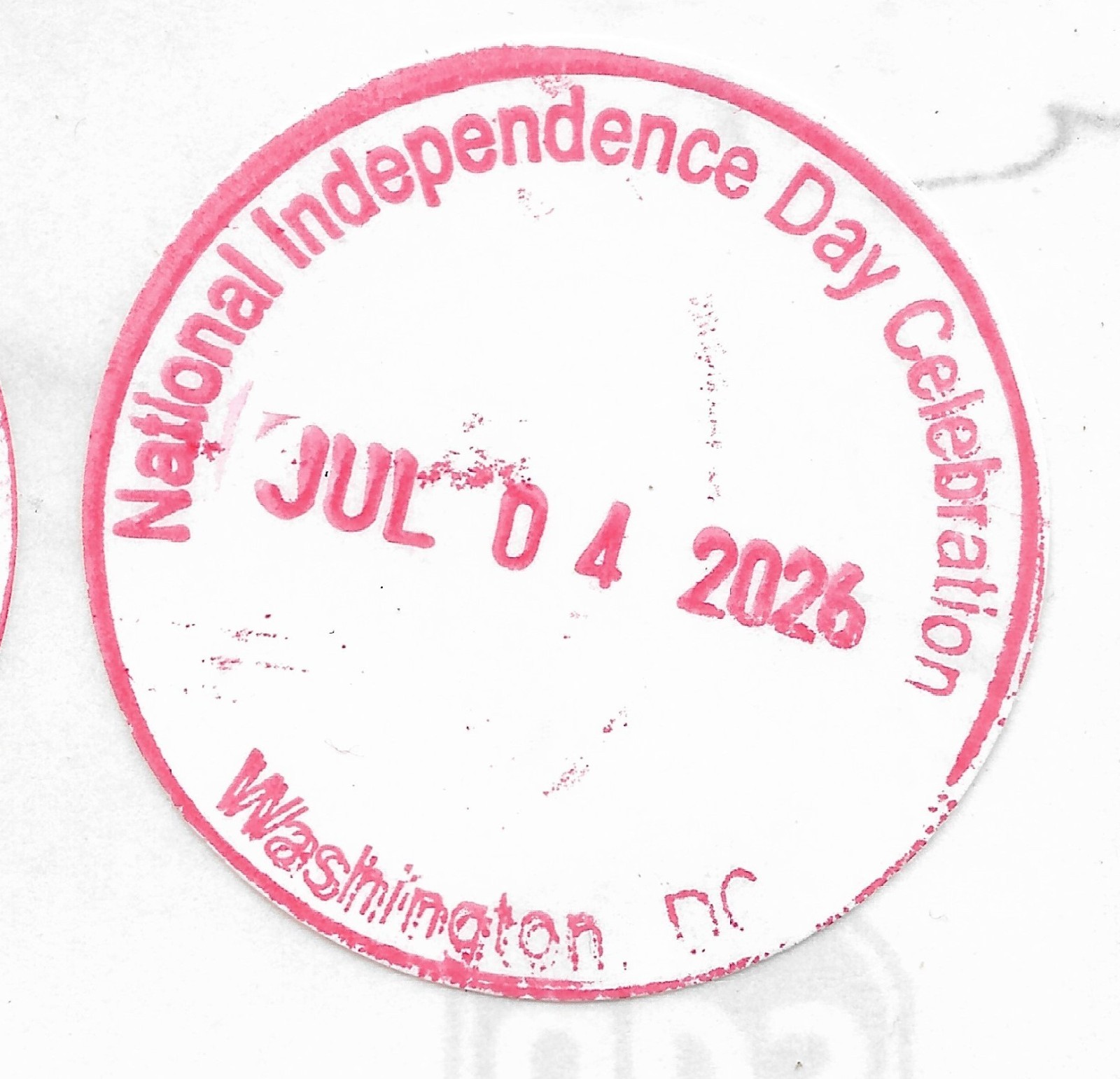 Independence Day NATIONAL PARK SERVICE PASSPORT STAMP Lot