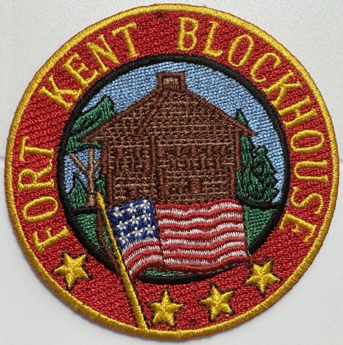 Fort Kent Blockhouse Historic Site Maine Souvenir Embroidered Iron-on Patch