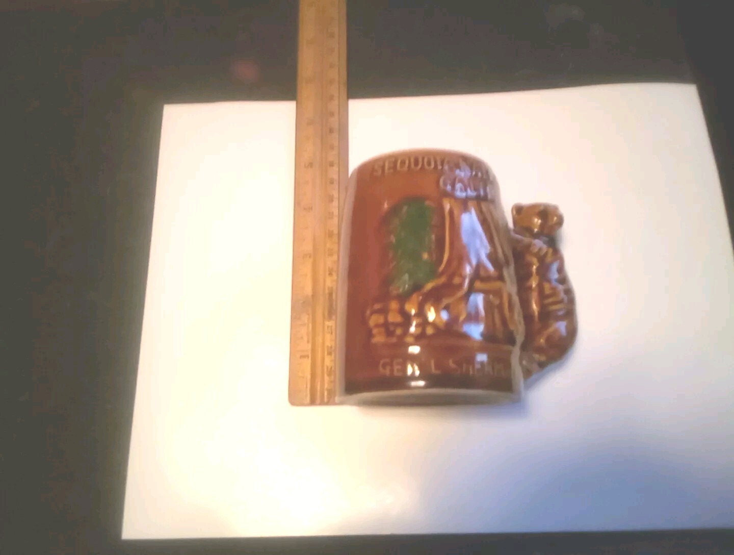 2 Mugs Vintage Rare Sequsoia National Park 1970’S Pre-owned +Mug Made In Japan