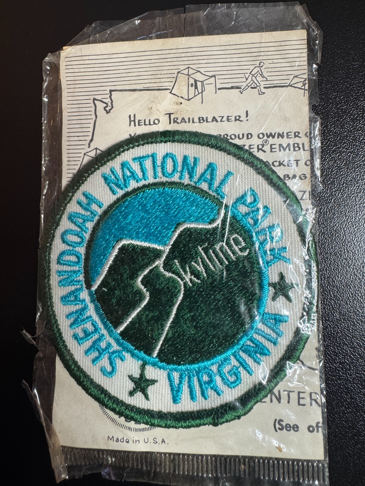 Vintage Shenandoah National Park VA Patch NOS Sealed Unused Nice!