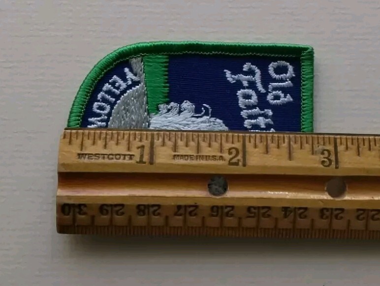 Yellowstone National Park Erupting Old Faithful Geyser Embroidered Patch
