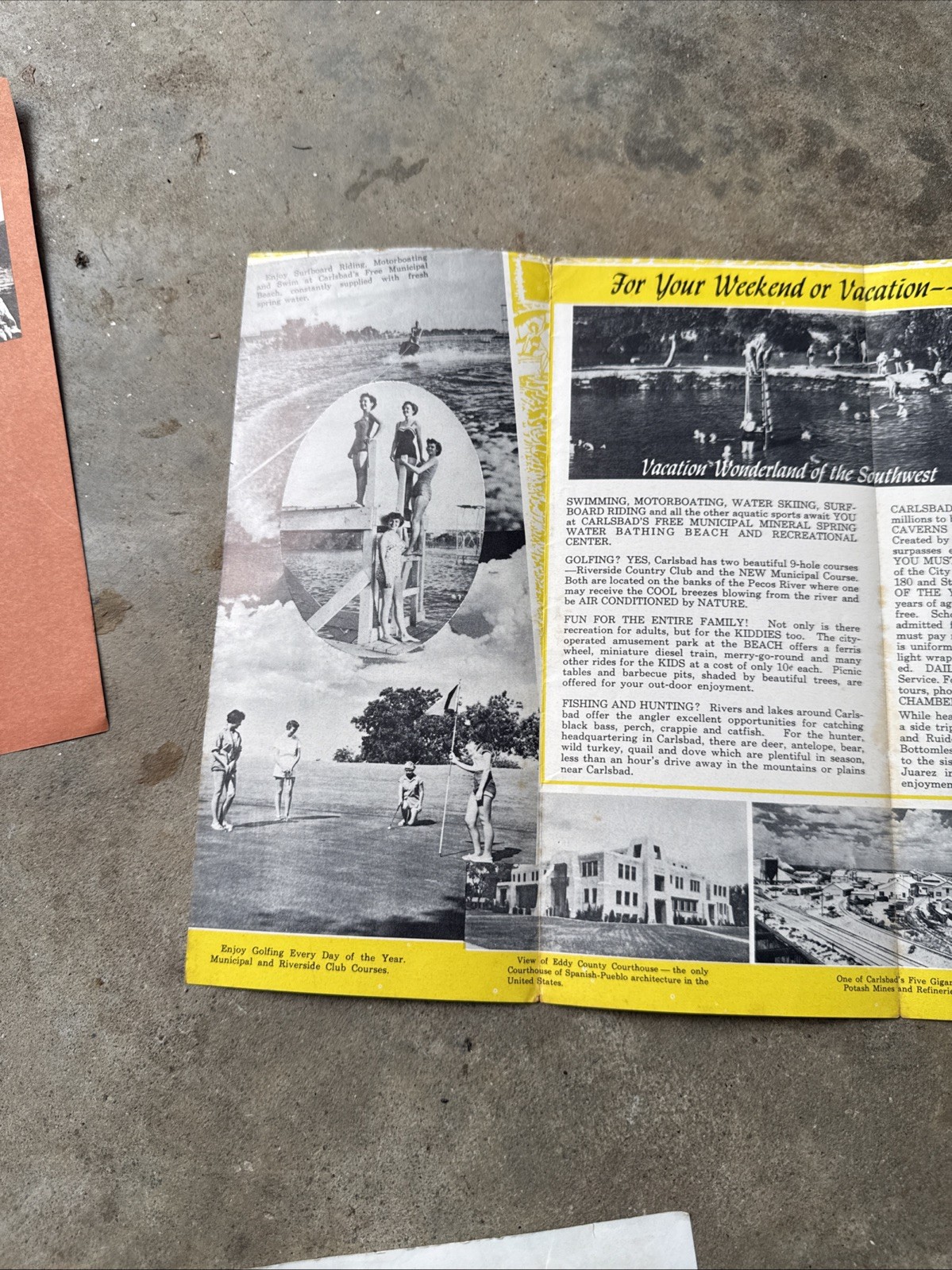 50s-60s National Park Brochures And Maps Lot