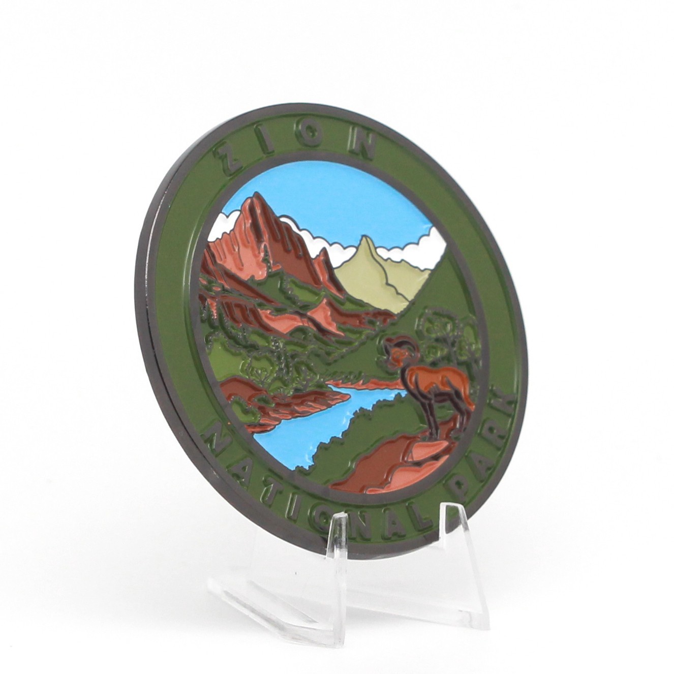 Cre8Travel Zion National Park Collectible Magnet – Watchman Overlook Bighorn NEW