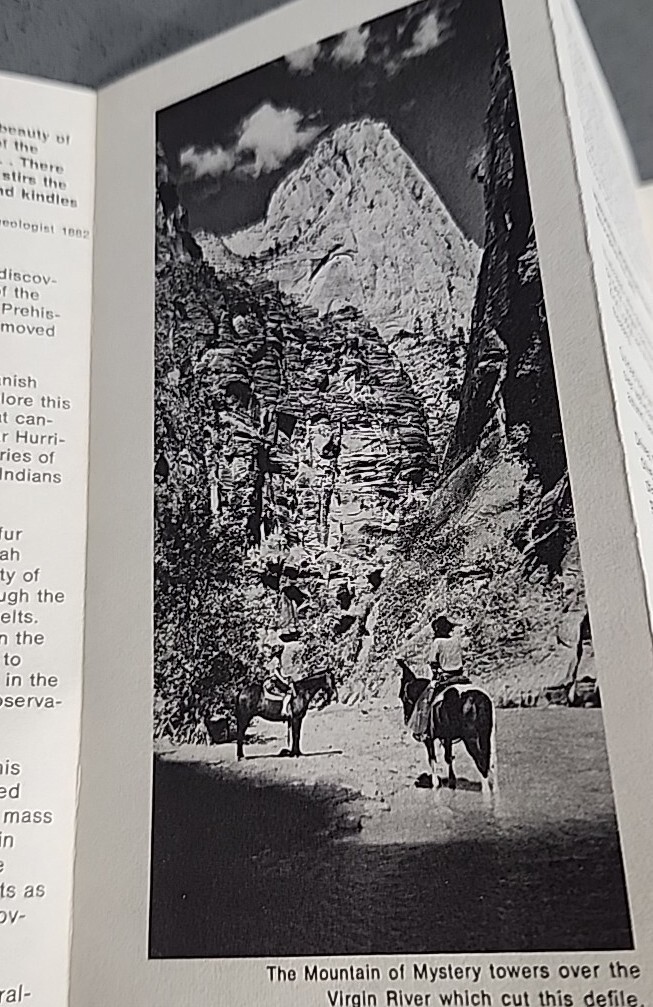 Lot 2 Vtg 1974 Zion National Park Map Travel Guide Information Brochure Utah
