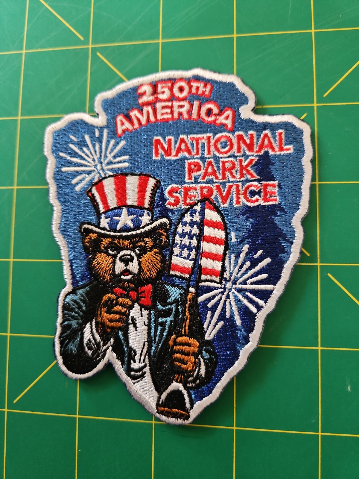 National Park Service 250th America Birthday Day Commemorative Patch Fireworks