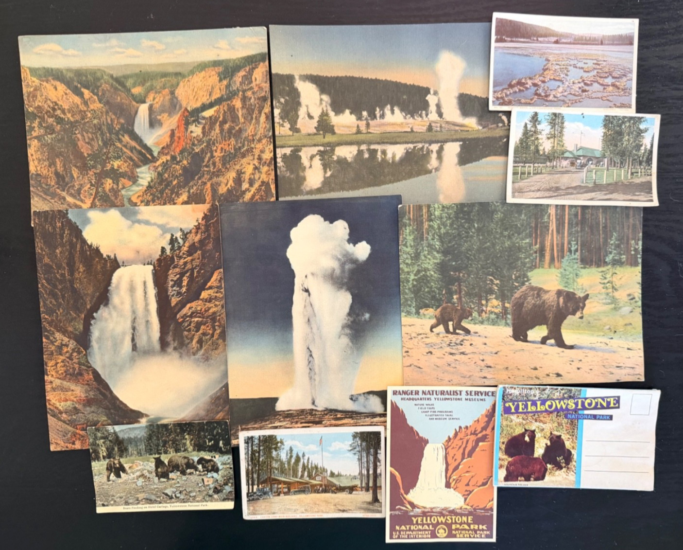 Vintage Yellowstone National Park Ephemera Mixed Lot! Maps~Postcards~Souvenirs++