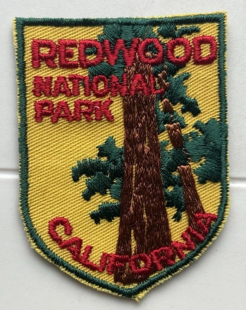 Vintage California Redwoods Redwood National State Park Voyager Sew-on Patch