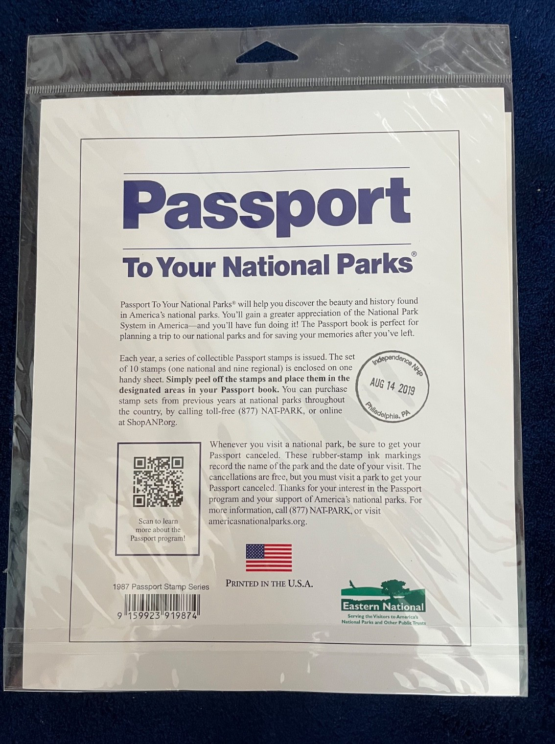 Passport To Your National Parks 1987 Stamp Series Sealed NEW