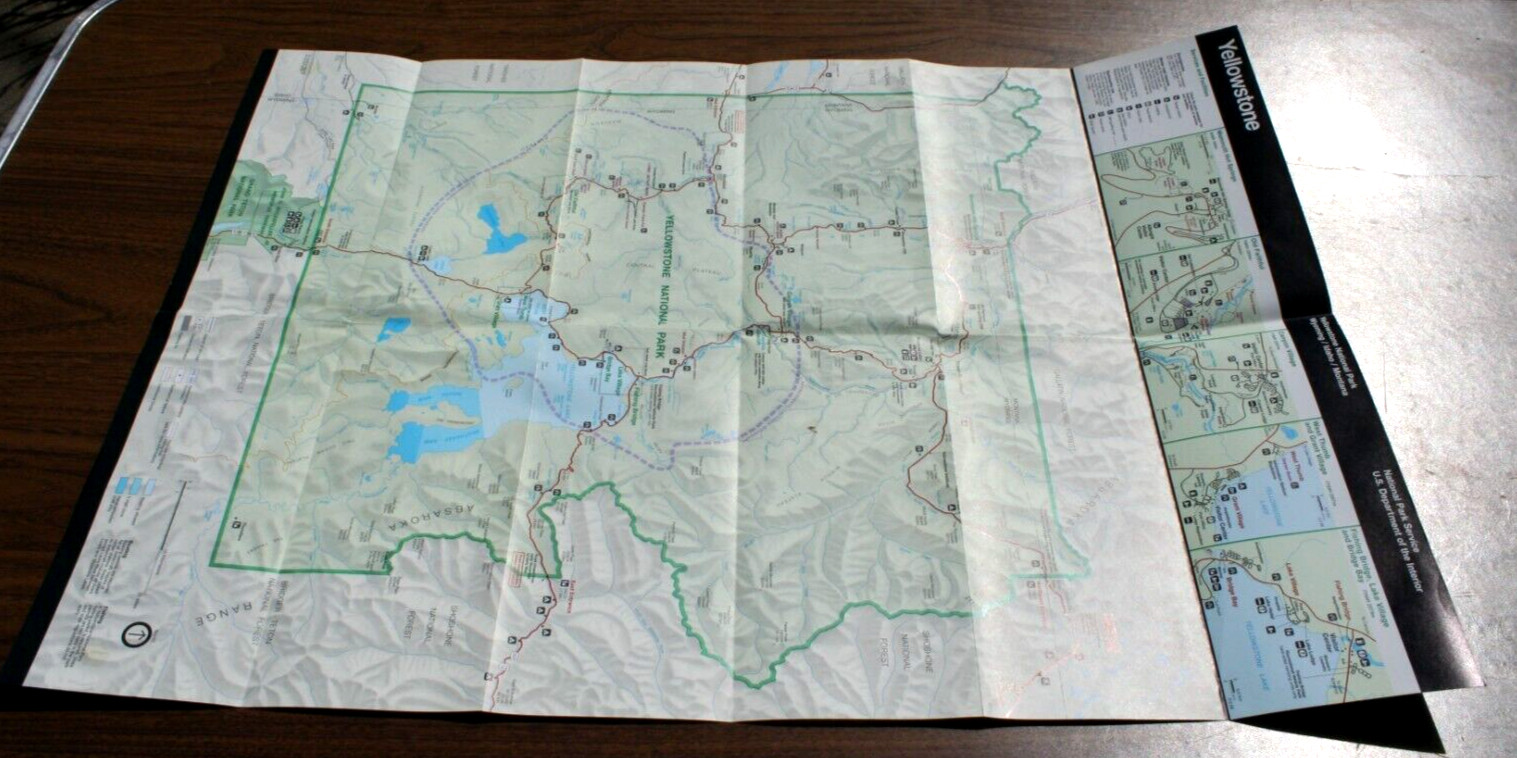 Yellowstone National Park 125th Anniversary 1872-1997 Official Map and Guide