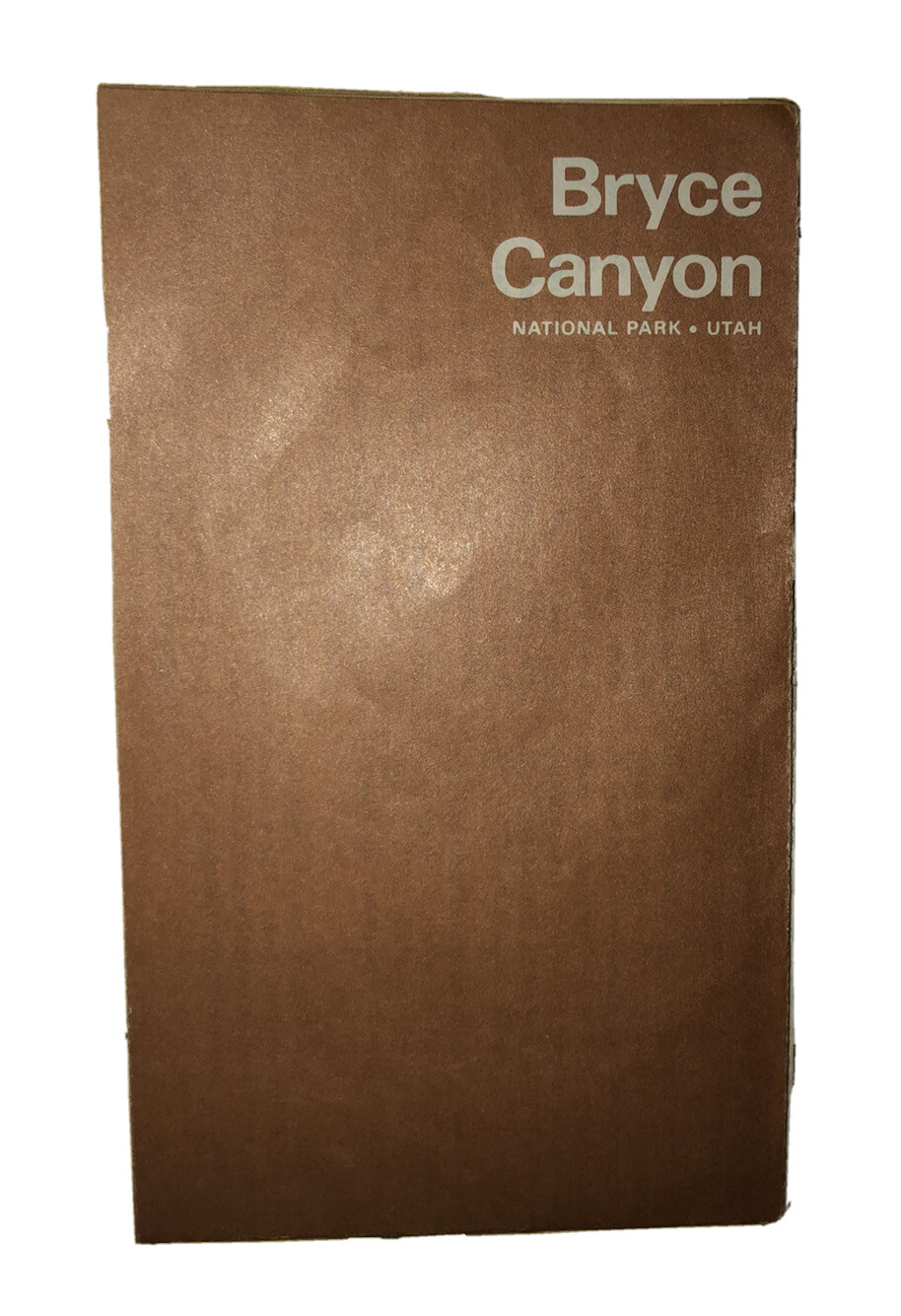 1977 Bryce Canyon National Park, Utah MAP Souvenir Tourist Pamphlet Dept. Of Int
