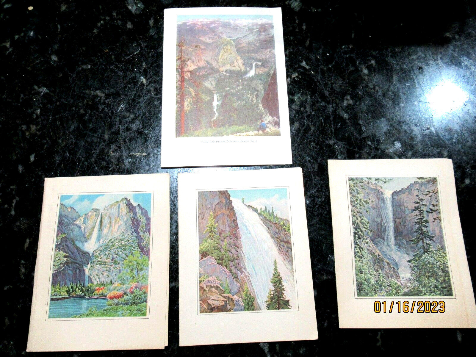 Four Vintage Camp Curry Menu’s 1928, 1950 Yosemite National Park